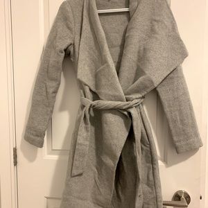 Dynamite light grey wool trench coat